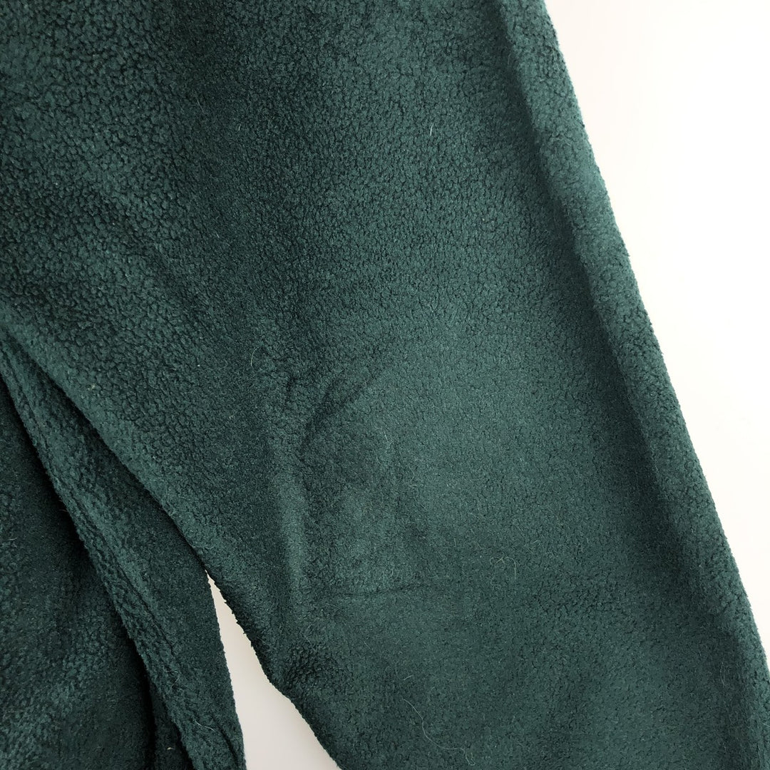 1990'S LL Bean Fleece Jacket, Men's XL, Vintage unclear green type Vintage Second Hand