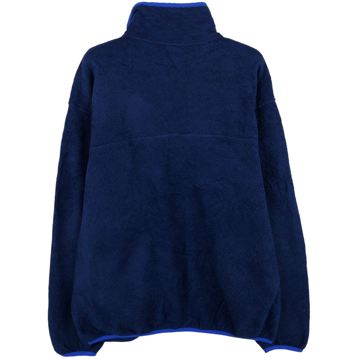 1990'S LL Bean Fleece Jacket, Men's Size L, Vintage unclear navy blue type Vintage Second Hand