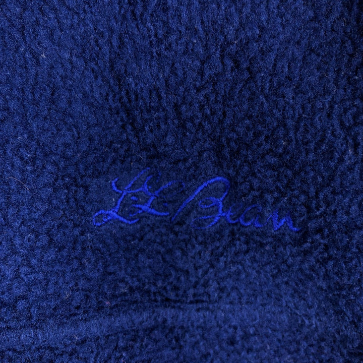 1990'S LL Bean Fleece Jacket, Men's Size L, Vintage unclear navy blue type Vintage Second Hand