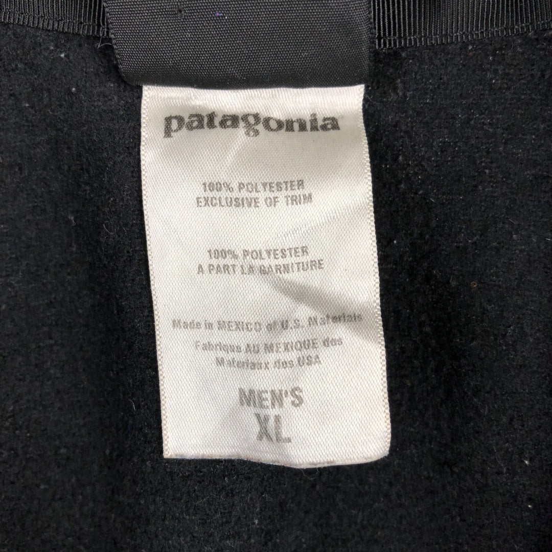 2000'S Patagonia CAPILENE 25251F7 Half-Zip Fleece Pullover, Men's XL polyester black type Vintage Second Hand