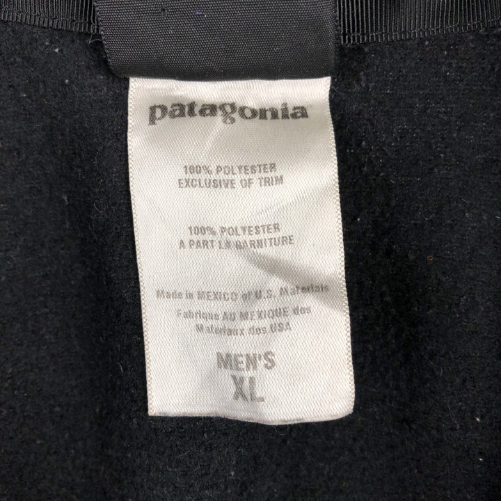 2000'S Patagonia CAPILENE 25251F7 Half-Zip Fleece Pullover, Men's XL polyester black type Vintage Second Hand