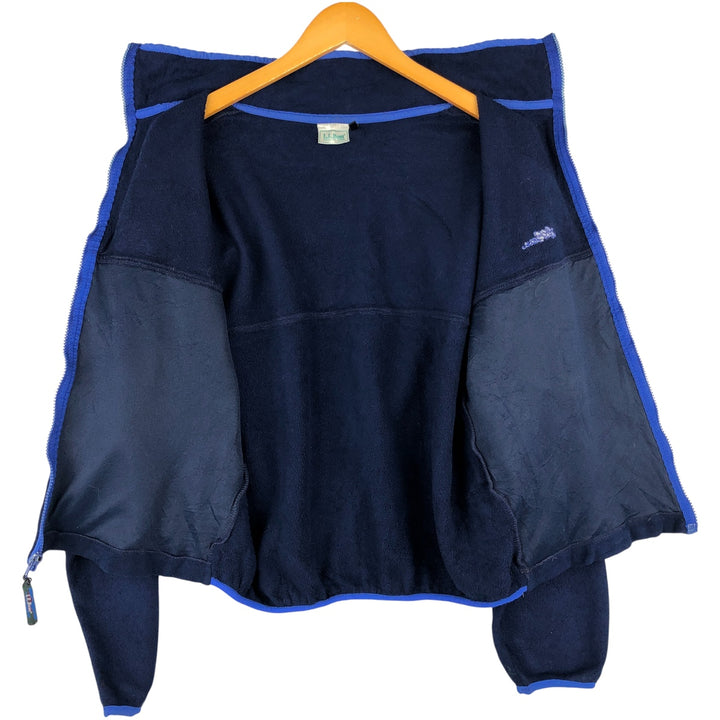 1990'S LL Bean Fleece Jacket, Men's XL, Vintage unclear navy blue type Vintage Second Hand