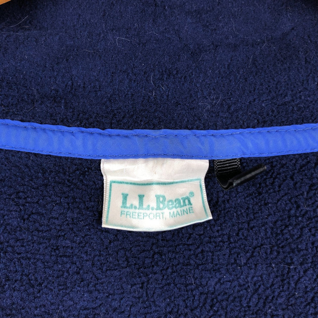 1990'S LL Bean Fleece Jacket, Men's XL, Vintage unclear navy blue type Vintage Second Hand