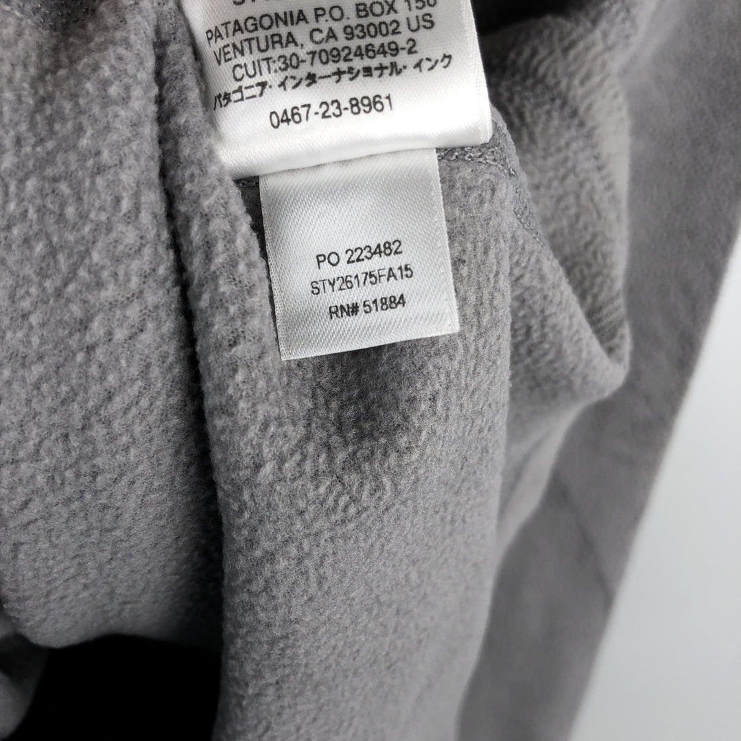 Patagonia Micro D Pullover 26175FA15 Half-Zip Fleece Pullover, Men's Medium polyester gray type Vintage Second Hand