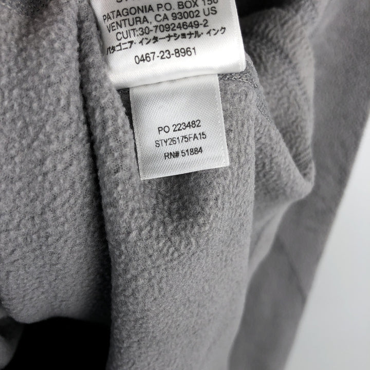 Patagonia Micro D Pullover 26175FA15 Half-Zip Fleece Pullover, Men's Medium polyester gray type Vintage Second Hand