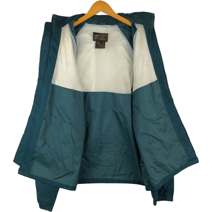 Vintage 1970s-1980'S Eddie Bauer GORE-TEX windbreaker with black tag, size L, men's polyester green type Vintage Second Hand