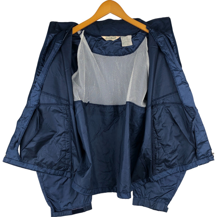 90s-00'S LLBean Vintage Nylon Jacket, Men's Size XL Nylon navy blue type Vintage Second Hand