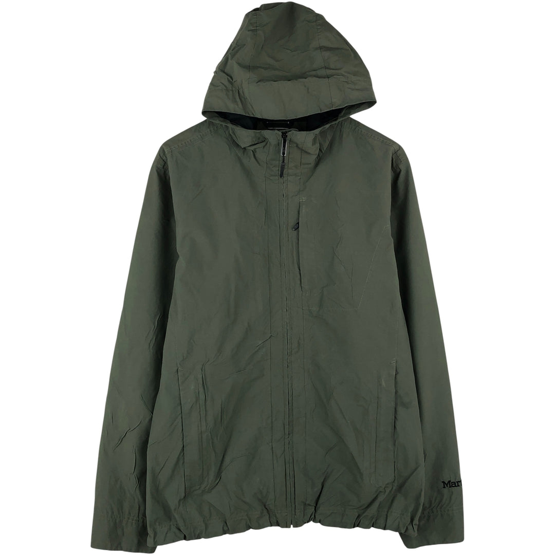 Marmot Hooded Windbreaker, Men's Size L polyester Khaki type Vintage Second Hand