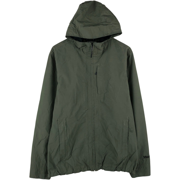 Marmot Hooded Windbreaker, Men's Size L polyester Khaki type Vintage Second Hand