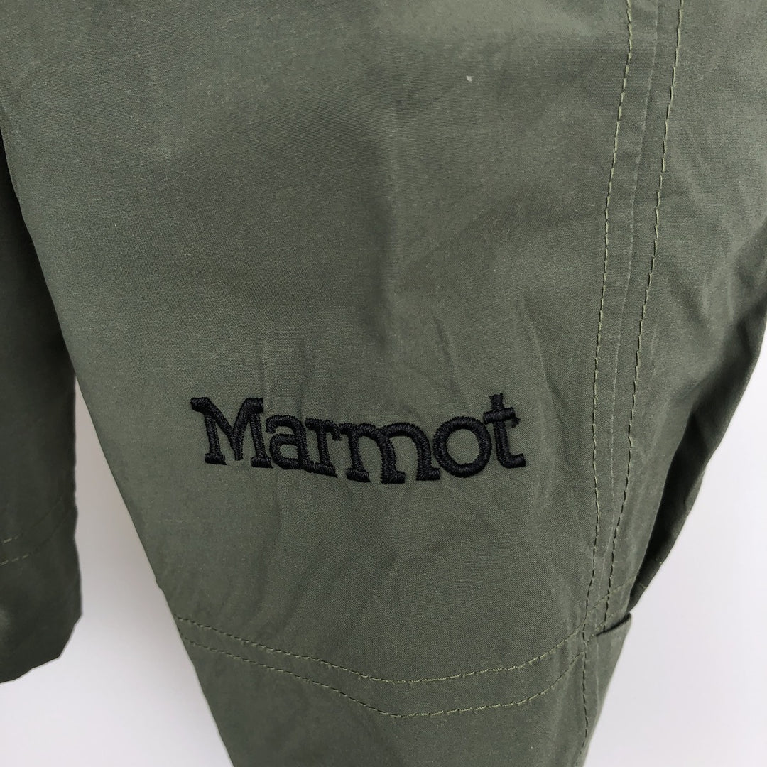 Marmot Hooded Windbreaker, Men's Size L polyester Khaki type Vintage Second Hand