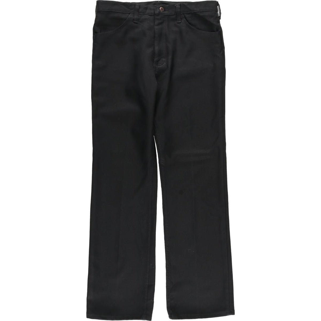 80s-90'S Wrangler Dress Jeans, Slacks, Made in USA, Men's, W34 equivalent, Vintage polyester black type Vintage Second Hand