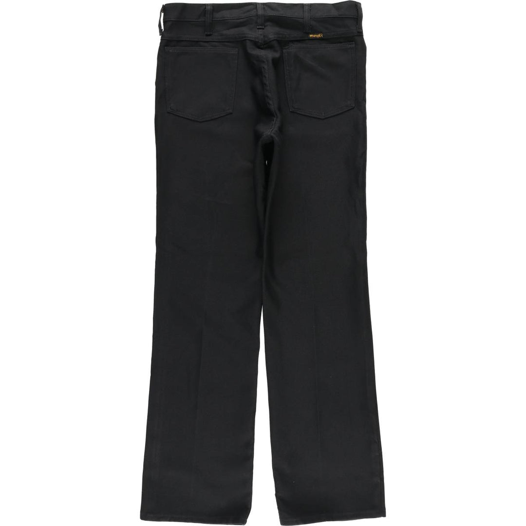 80s-90'S Wrangler Dress Jeans, Slacks, Made in USA, Men's, W34 equivalent, Vintage polyester black type Vintage Second Hand