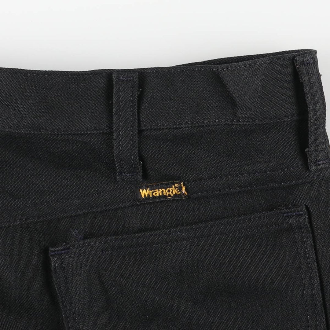 80s-90'S Wrangler Dress Jeans, Slacks, Made in USA, Men's, W34 equivalent, Vintage polyester black type Vintage Second Hand