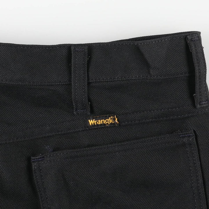 80s-90'S Wrangler Dress Jeans, Slacks, Made in USA, Men's, W34 equivalent, Vintage polyester black type Vintage Second Hand