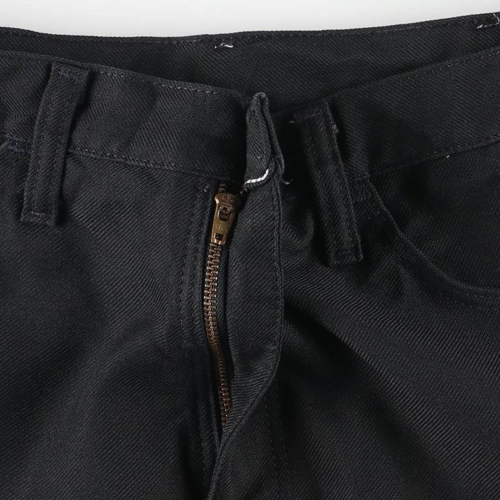 80s-90'S Wrangler Dress Jeans, Slacks, Made in USA, Men's, W34 equivalent, Vintage polyester black type Vintage Second Hand