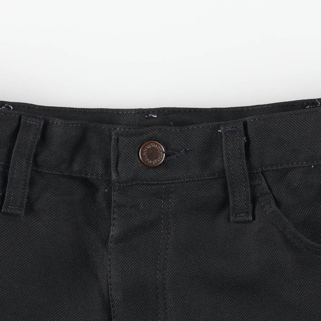 80s-90'S Wrangler Dress Jeans, Slacks, Made in USA, Men's, W34 equivalent, Vintage polyester black type Vintage Second Hand