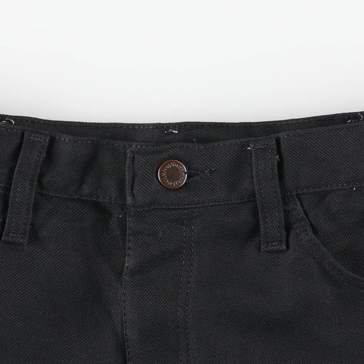 80s-90'S Wrangler Dress Jeans, Slacks, Made in USA, Men's, W34 equivalent, Vintage polyester black type Vintage Second Hand