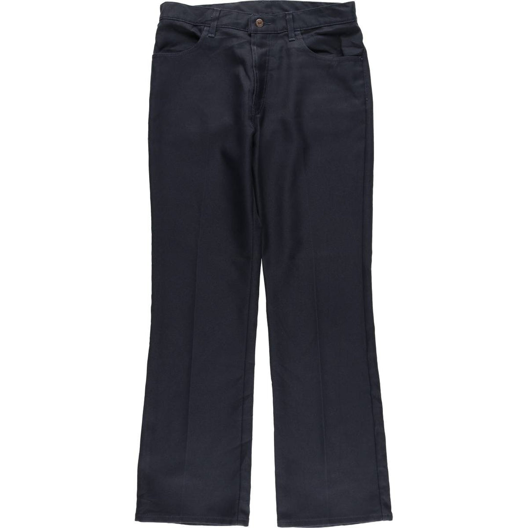 Levi's 517 Boot Cut Flare Pants, Men's, Size 34 polyester navy blue type Vintage Second Hand