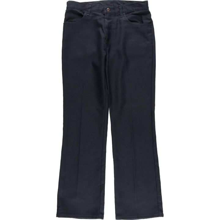Levi's 517 Boot Cut Flare Pants, Men's, Size 34 polyester navy blue type Vintage Second Hand