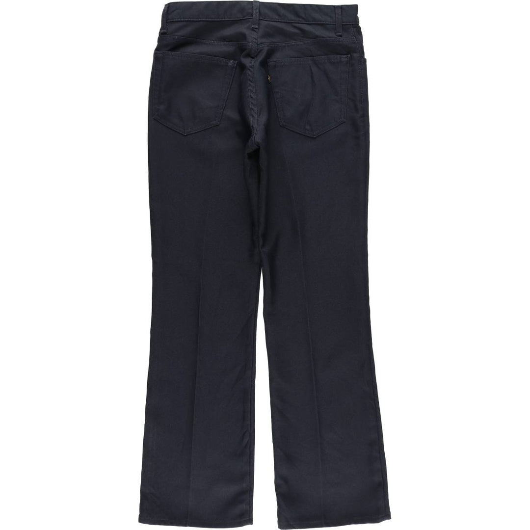 Levi's 517 Boot Cut Flare Pants, Men's, Size 34 polyester navy blue type Vintage Second Hand