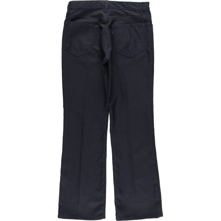 Levi's 517 Boot Cut Flare Pants, Men's, Size 34 polyester navy blue type Vintage Second Hand