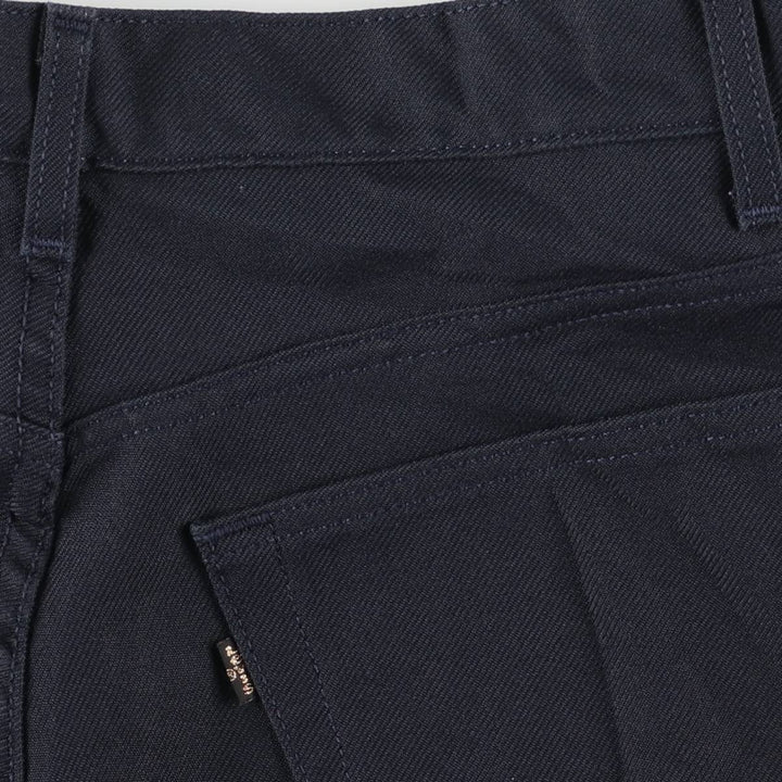 Levi's 517 Boot Cut Flare Pants, Men's, Size 34 polyester navy blue type Vintage Second Hand