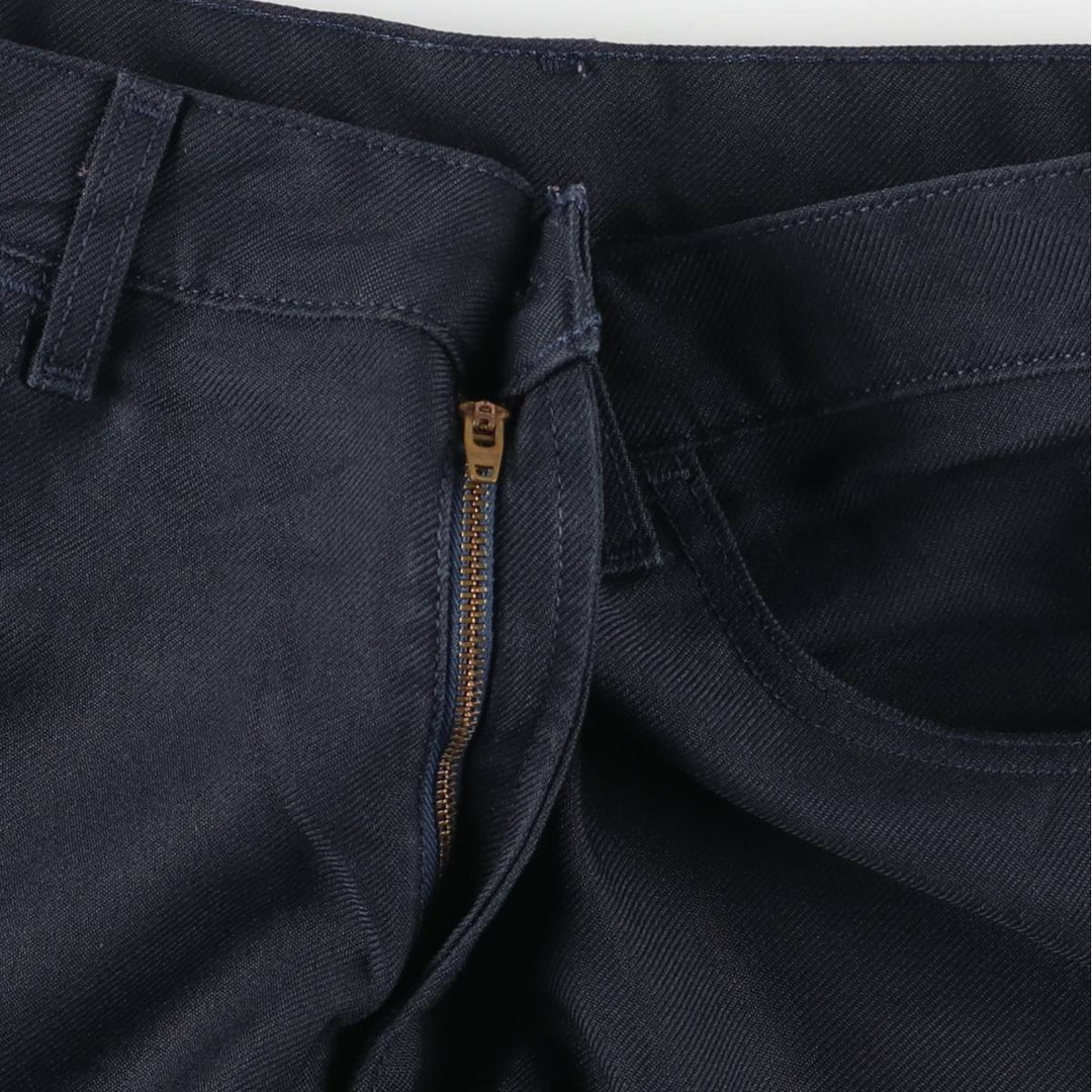 Levi's 517 Boot Cut Flare Pants, Men's, Size 34 polyester navy blue type Vintage Second Hand