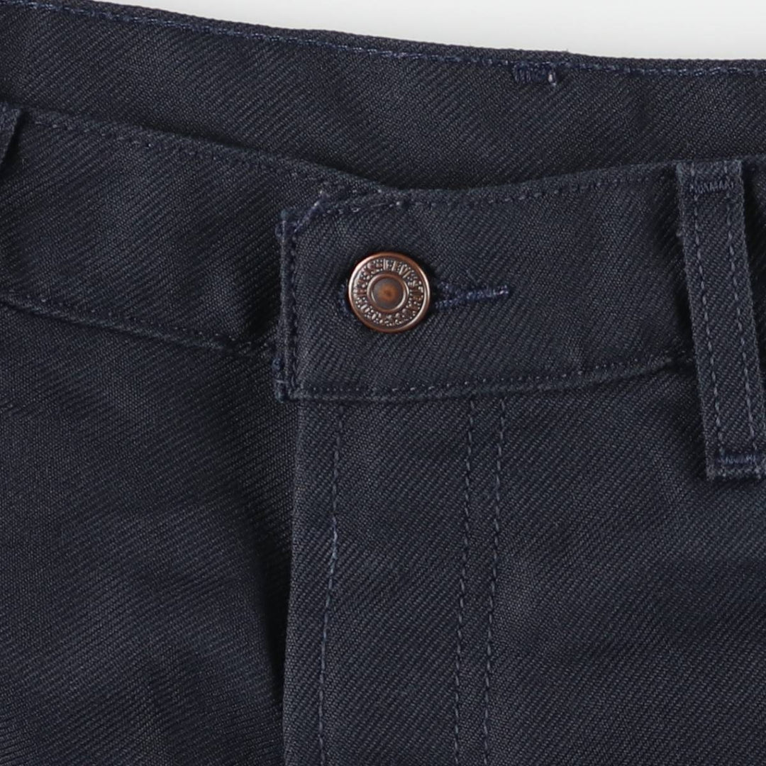 Levi's 517 Boot Cut Flare Pants, Men's, Size 34 polyester navy blue type Vintage Second Hand