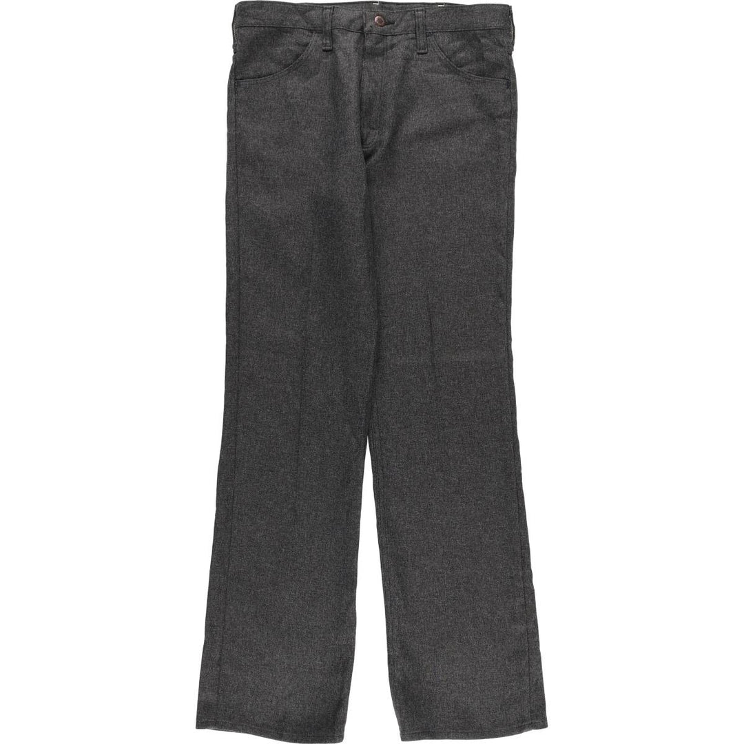 80s-90'S Wrangler Dress Jeans, Slacks, Made in USA, Men's, W33 equivalent, Vintage polyester gray type Vintage Second Hand