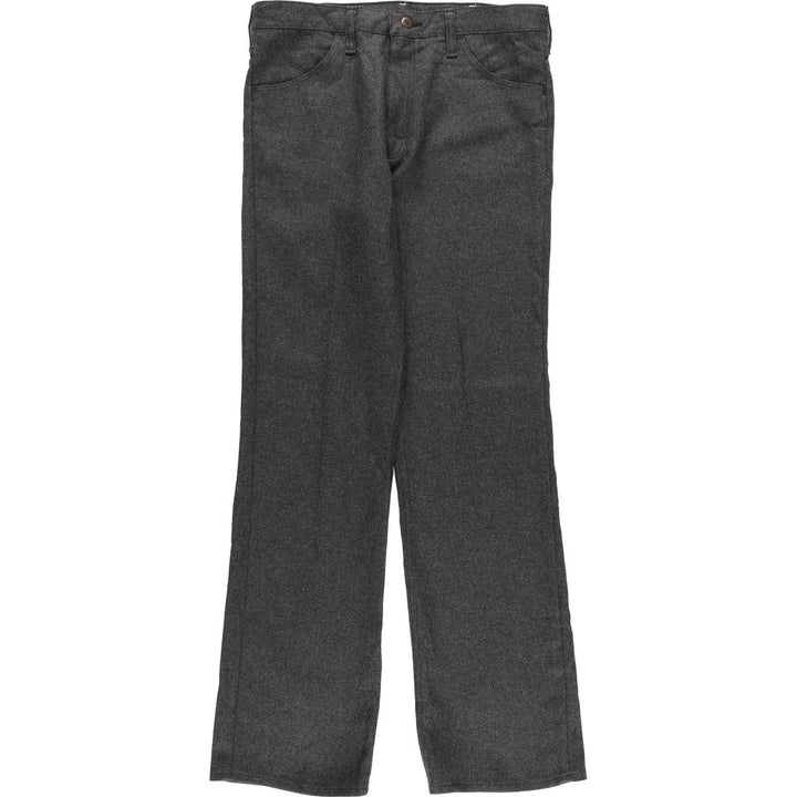 80s-90'S Wrangler Dress Jeans, Slacks, Made in USA, Men's, W33 equivalent, Vintage polyester gray type Vintage Second Hand