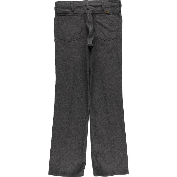 80s-90'S Wrangler Dress Jeans, Slacks, Made in USA, Men's, W33 equivalent, Vintage polyester gray type Vintage Second Hand