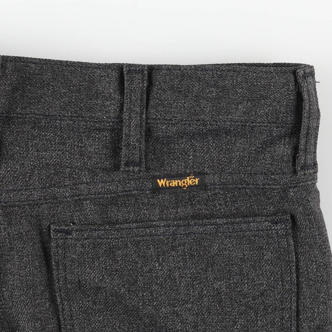 80s-90'S Wrangler Dress Jeans, Slacks, Made in USA, Men's, W33 equivalent, Vintage polyester gray type Vintage Second Hand