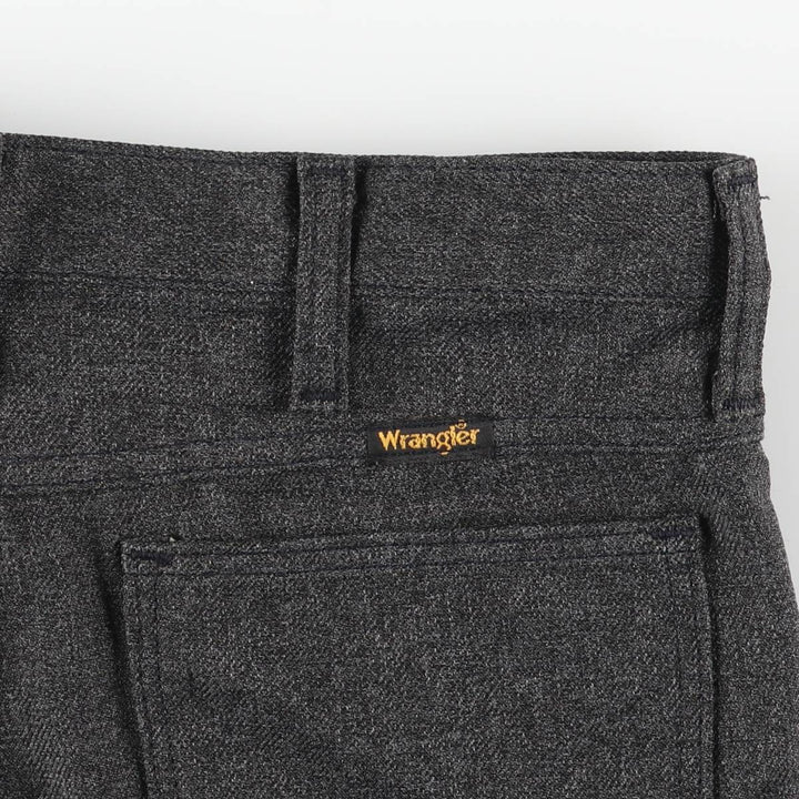 80s-90'S Wrangler Dress Jeans, Slacks, Made in USA, Men's, W33 equivalent, Vintage polyester gray type Vintage Second Hand