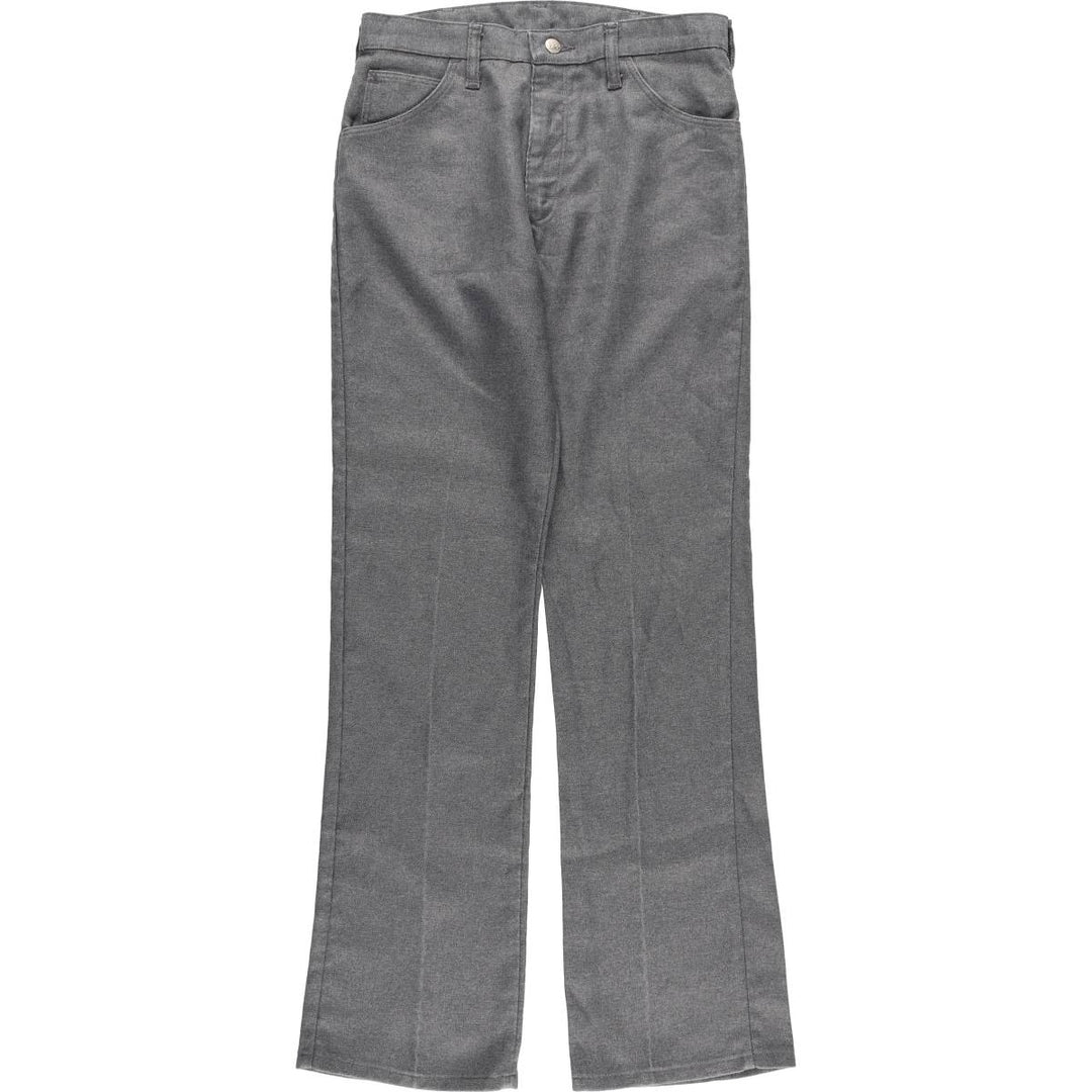 Vintage 1970'S Lee flare pants, made in the USA, men's size W30. polyester gray type Vintage Second Hand