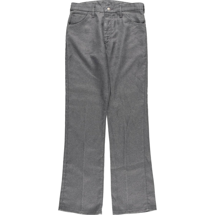 Vintage 1970'S Lee flare pants, made in the USA, men's size W30. polyester gray type Vintage Second Hand