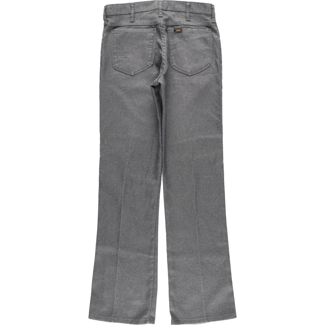Vintage 1970'S Lee flare pants, made in the USA, men's size W30. polyester gray type Vintage Second Hand