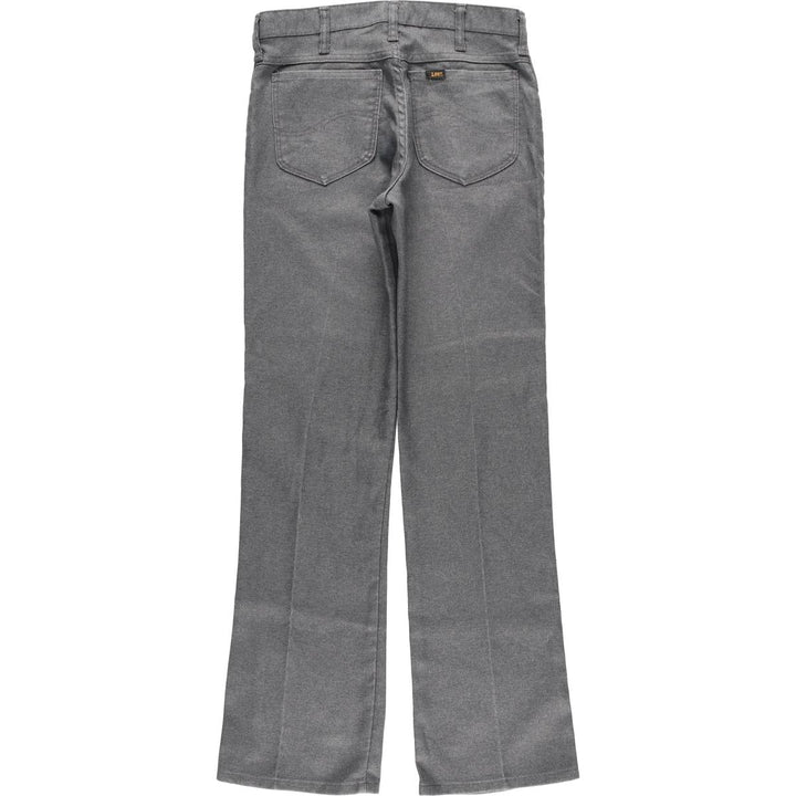 Vintage 1970'S Lee flare pants, made in the USA, men's size W30. polyester gray type Vintage Second Hand