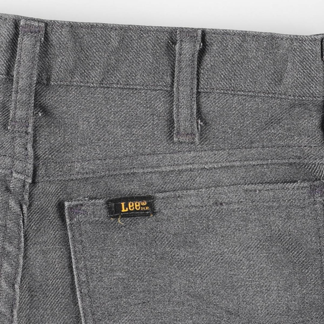 Vintage 1970'S Lee flare pants, made in the USA, men's size W30. polyester gray type Vintage Second Hand