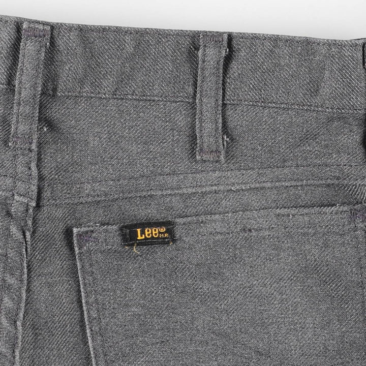 Vintage 1970'S Lee flare pants, made in the USA, men's size W30. polyester gray type Vintage Second Hand