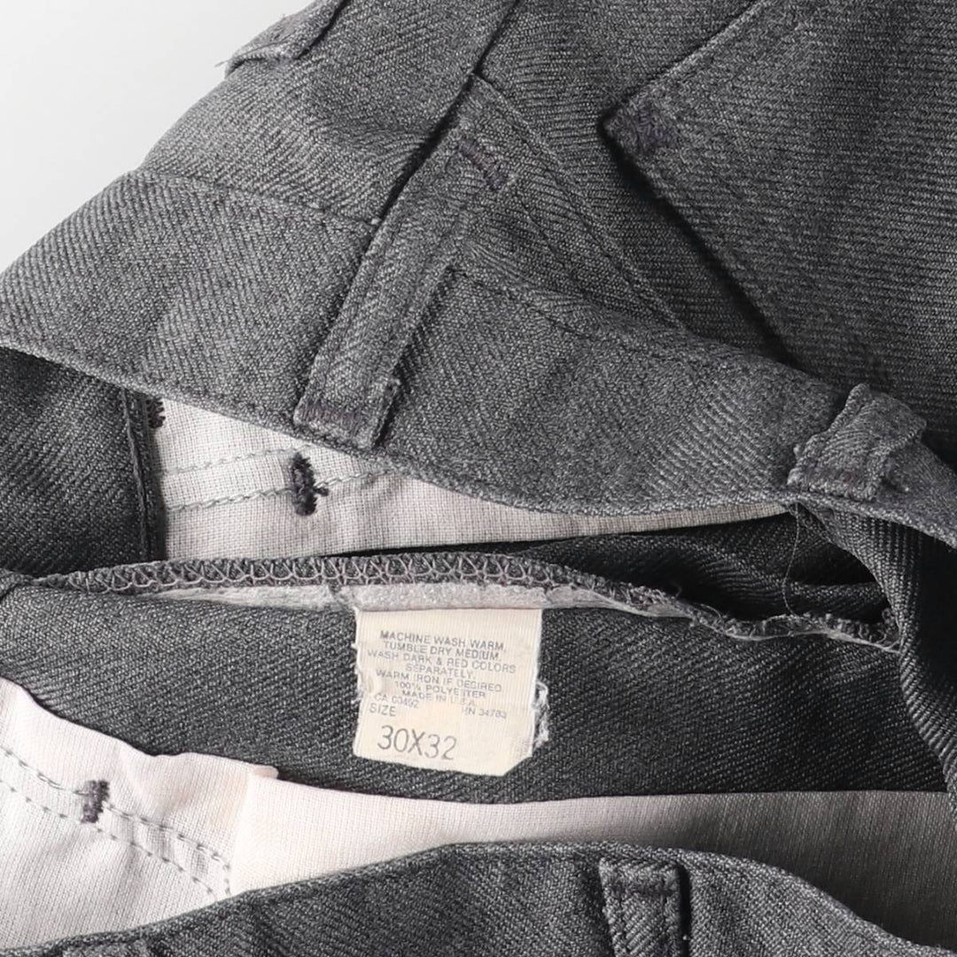 Vintage 1970'S Lee flare pants, made in the USA, men's size W30. polyester gray type Vintage Second Hand