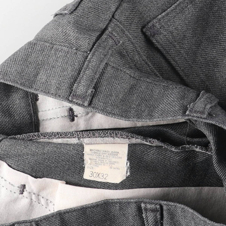 Vintage 1970'S Lee flare pants, made in the USA, men's size W30. polyester gray type Vintage Second Hand
