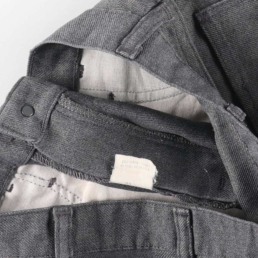 Vintage 1970'S Lee flare pants, made in the USA, men's size W30. polyester gray type Vintage Second Hand