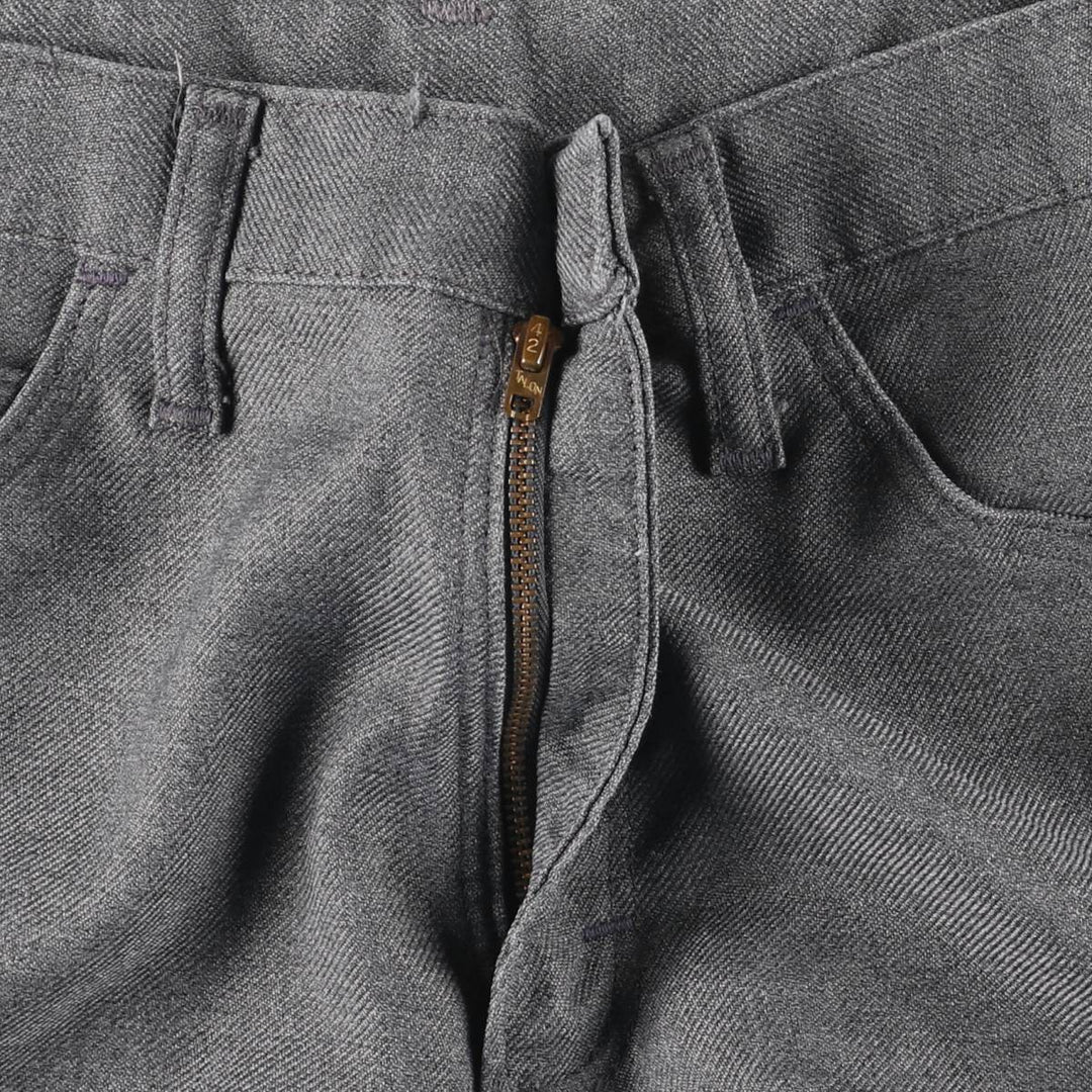 Vintage 1970'S Lee flare pants, made in the USA, men's size W30. polyester gray type Vintage Second Hand