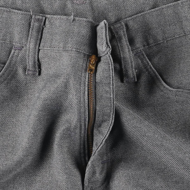 Vintage 1970'S Lee flare pants, made in the USA, men's size W30. polyester gray type Vintage Second Hand