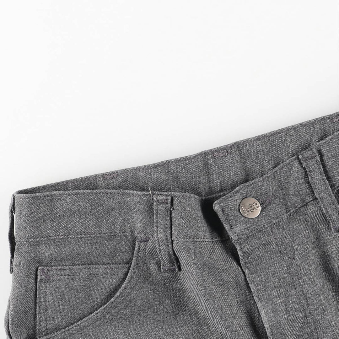 Vintage 1970'S Lee flare pants, made in the USA, men's size W30. polyester gray type Vintage Second Hand