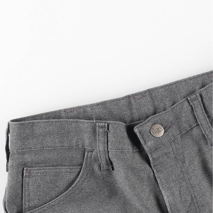 Vintage 1970'S Lee flare pants, made in the USA, men's size W30. polyester gray type Vintage Second Hand