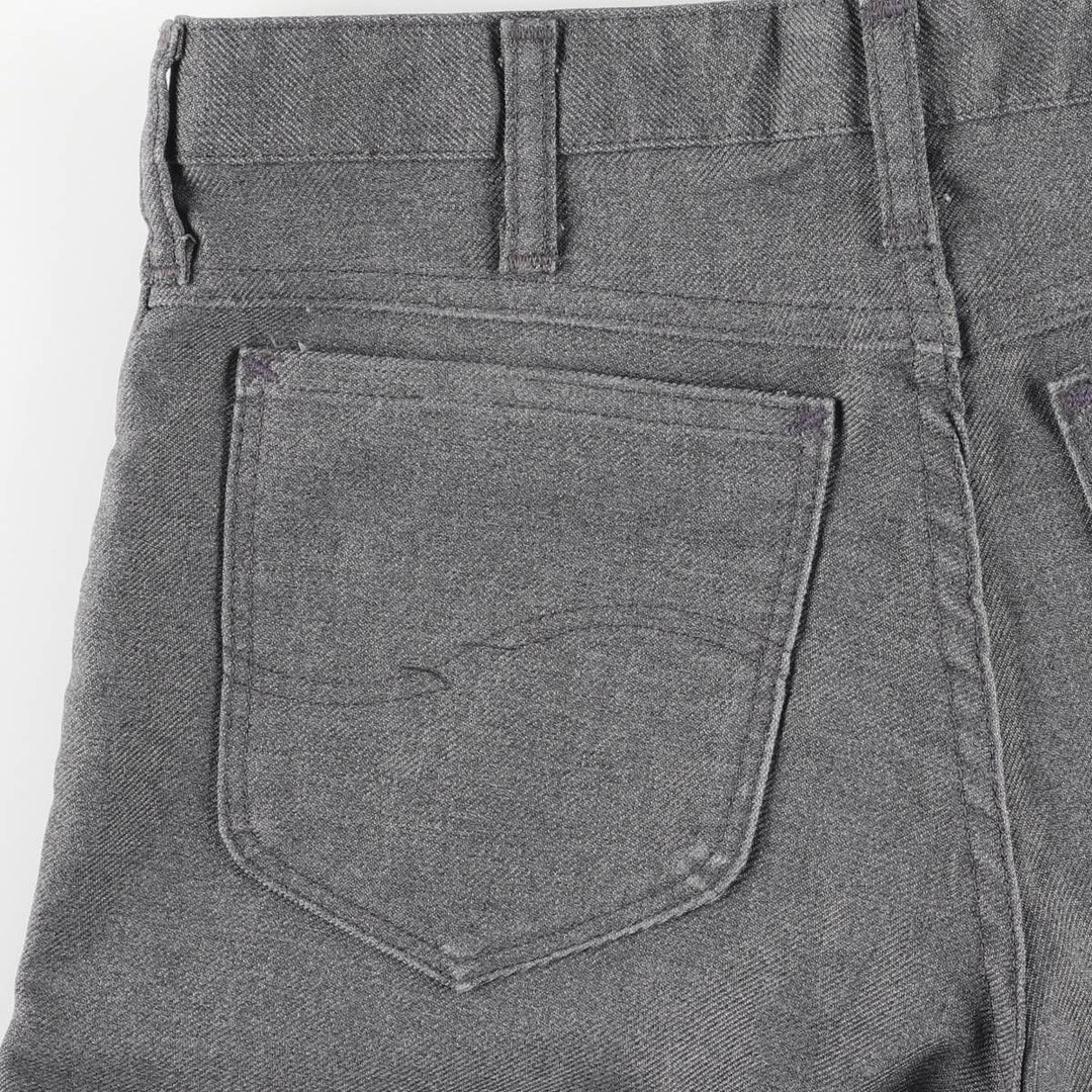 Vintage 1970'S Lee flare pants, made in the USA, men's size W30. polyester gray type Vintage Second Hand