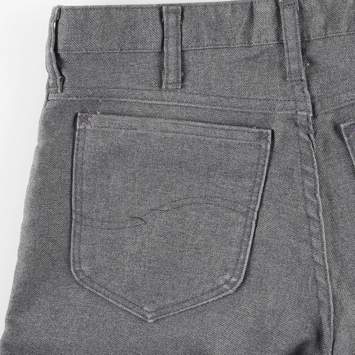 Vintage 1970'S Lee flare pants, made in the USA, men's size W30. polyester gray type Vintage Second Hand