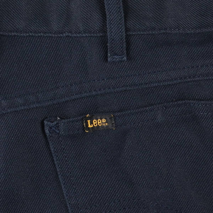 Vintage Lee STA-PREST flare pants from the 1980s, made in the USA, size W33. polyester navy blue type Vintage Second Hand