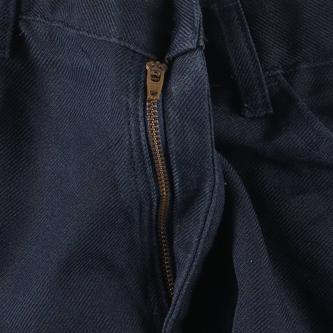 Vintage Lee STA-PREST flare pants from the 1980s, made in the USA, size W33. polyester navy blue type Vintage Second Hand